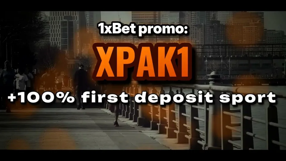The 1xBet welcome bonus with promo code XPAK1 adds 100% to your first deposit when you register through the official link